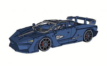 McLaren - Senner GTR  as 3D large model - drawing